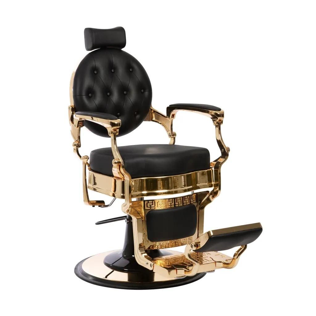 Sillón de Barbero Buzz Gold Black Vintage