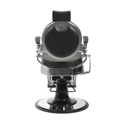 Barberstuhl Buzz Silber Schwarz – Vintage – Weelko -Weelko -Barbersessel