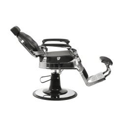 Barberstuhl Buzz Silber Schwarz – Vintage – Weelko -Weelko -Barbersessel