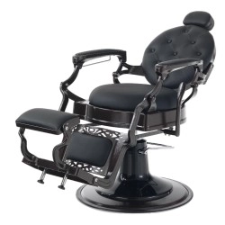 Sillón de Barbero Prestige Negro - Vintage y Moderno | i-Medstetic -i-Medstetic -Sillones barbero