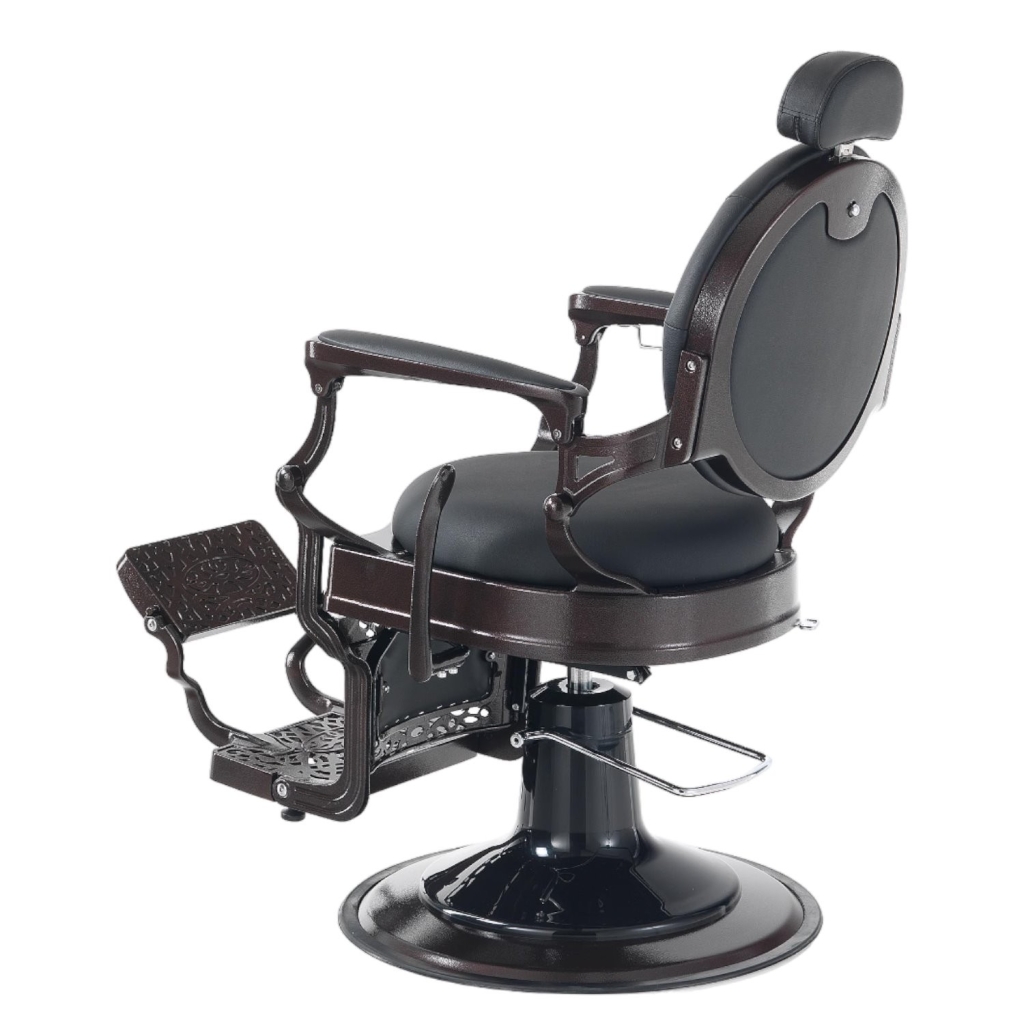 Sillón de Barbero Prestige Negro - Vintage y Moderno | i-Medstetic