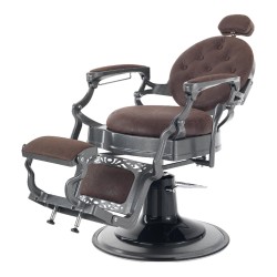 Poltrona da barbiere Prestige Marrone Vintage - i-Medstetic -i-Medstetic -Poltrone da barbiere