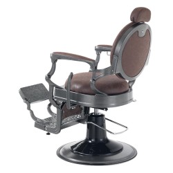 Poltrona da barbiere Prestige Marrone Vintage - i-Medstetic -i-Medstetic -Poltrone da barbiere