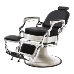 Black Master Barber Chair Vintage Retro by i-Medstetic -i-Medstetic -Barber chairs