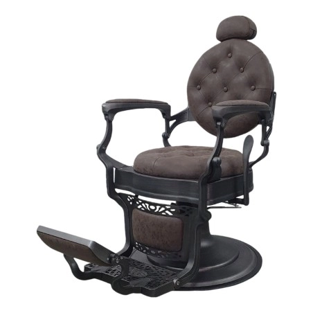 Perfido Gray Barber Chair - Vintage & Modern - Fersan -Fersan -Barber chairs