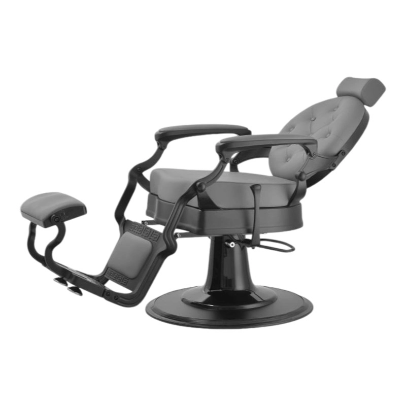 Chaise de barbier vintage Buzz Black Grey – Weelko