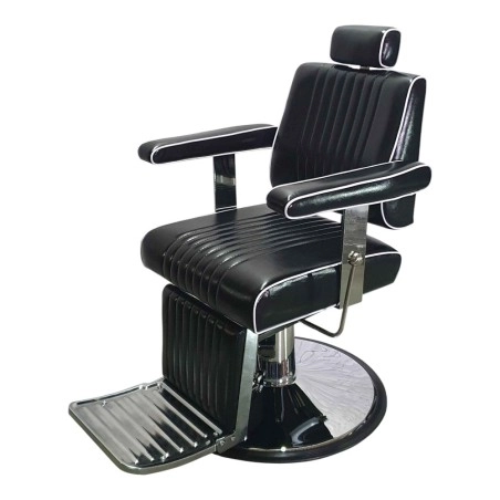 Sillón De Barbero Cut Negro Retro - Fersan -Fersan -Sillones barbero
