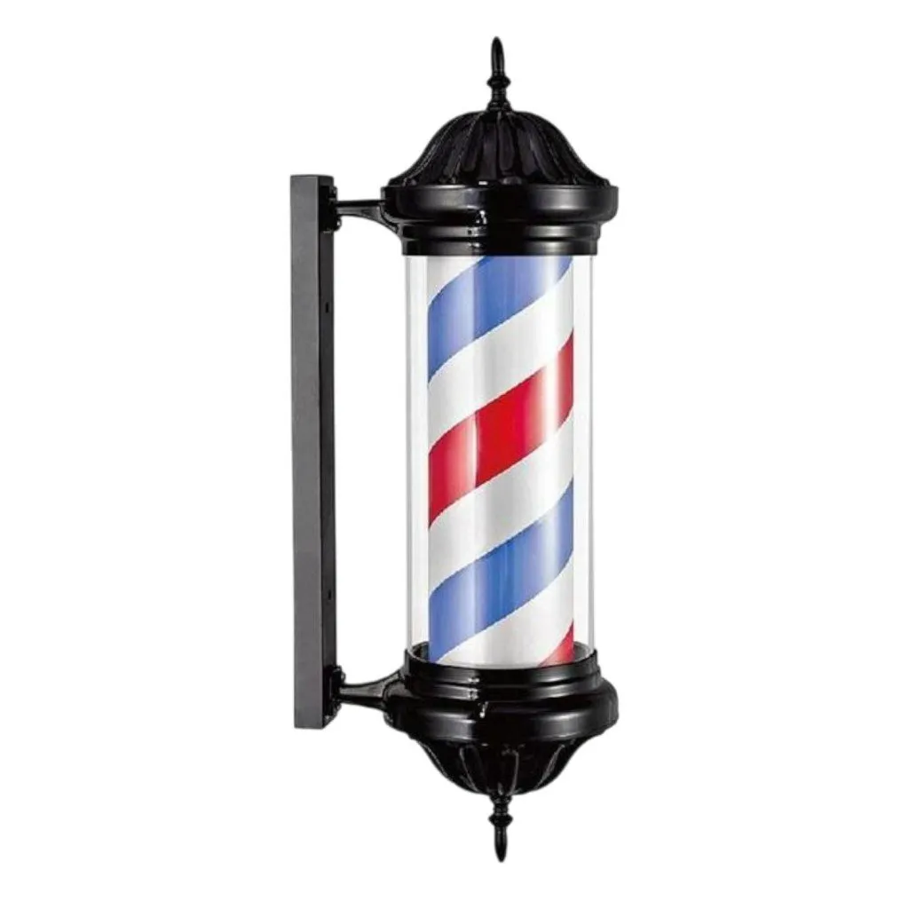 Poste de barbero rotativo tricolor clásico Dagive - Weelko