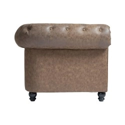 Canapé Chesterfield capitonné finition vieillie Weelko -Weelko -Chaises d'attente