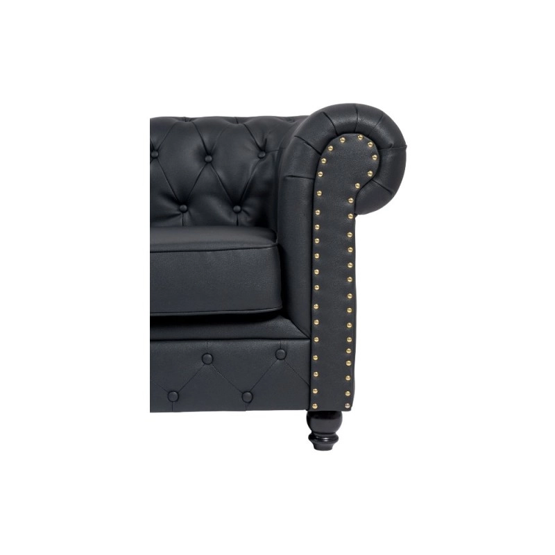 Divano Chesterfield Repose rivestimento capitonné, struttura metallo e legno - Weelko -Weelko -Sedie di attesa