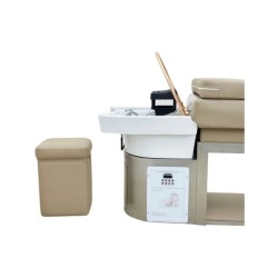 Aika Spa Backwash Unit with Stainless Steel Frame and 7-Color LED - Weelko -Weelko -Hair washing basin for hair salons