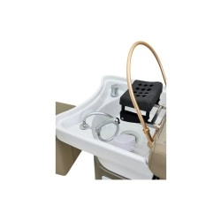 Aika Spa Backwash Unit with Stainless Steel Frame and 7-Color LED - Weelko -Weelko -Hair washing basin for hair salons