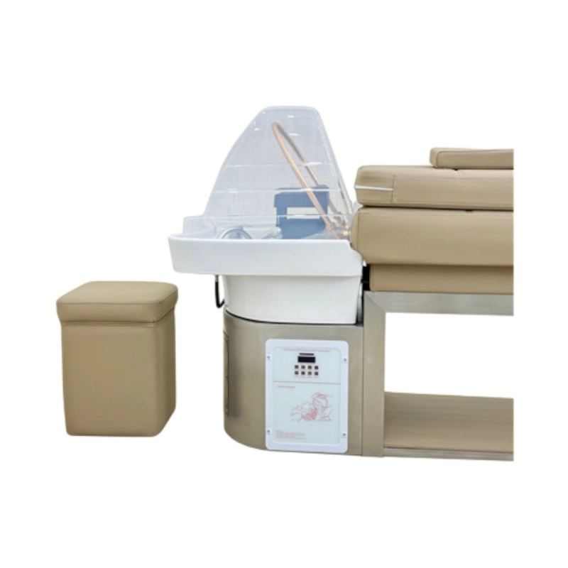 Aika Spa Backwash Unit with Stainless Steel Frame and 7-Color LED - Weelko -Weelko -Hair washing basin for hair salons