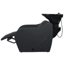 Wisp Backwash Unit with Deep Ceramic Basin and Manual Reclining Footrest - Weelko
