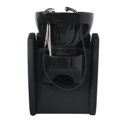 Lavaggio Capelli Wisp + – Lavabo in ceramica profondo e poggiapiedi reclinabile | Weelko -Weelko -Lavacapelli per parrucchieri