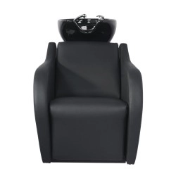 Wisp Backwash Unit with Deep Ceramic Basin and Manual Reclining Footrest - Weelko