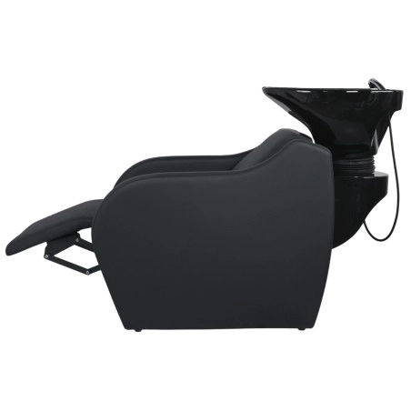 Weelko Wisp Power Plus hairdressing backwash unit with deep ceramic basin and integrated footrest -Weelko -Hair washing basin...