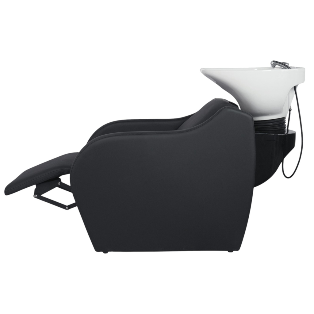 Lavacabezas Wisp Power Plus White con pica cerámica profunda y reposapiés integrado - Weelko