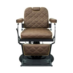 Poltrona da barbiere Brusk Weelko – Schienale reclinabile, pompa idraulica, braccioli imbottiti -Weelko -Poltrone da barbiere