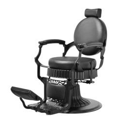 Blaze Barberstuhl – Mattschwarzes Retro-Design | Mudi -Weelko -Barbierstühle