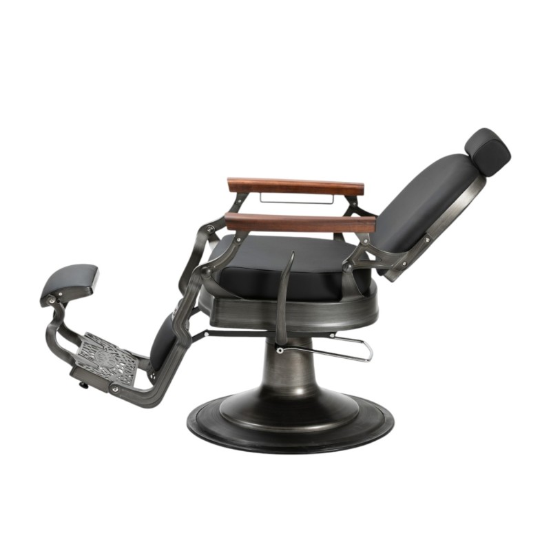 Flek Vintage Reclining Barber Chair with Lockable Hydraulic Pump - i-Medstetic -i-Medstetic -Barber chairs