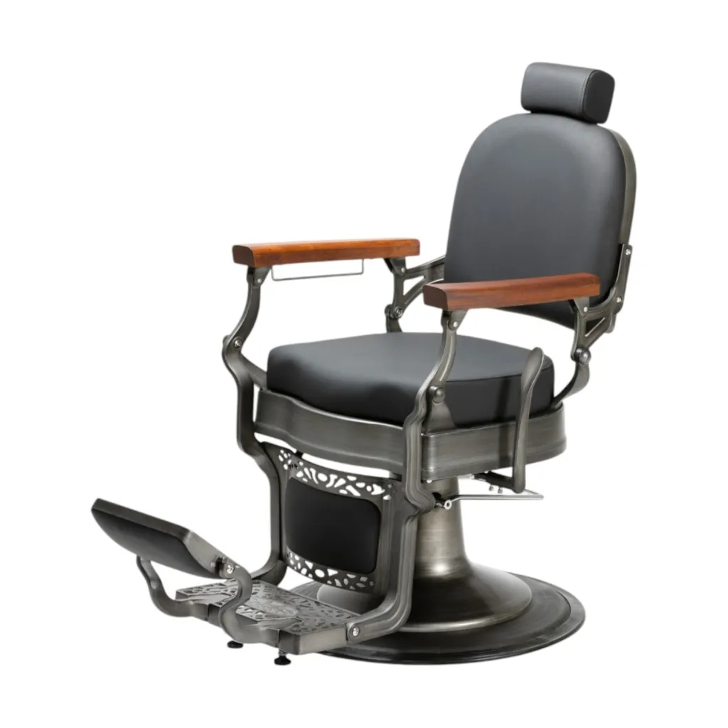 Sillón de barbero Flek vintage reclinable hidráulico - i-Medstetic