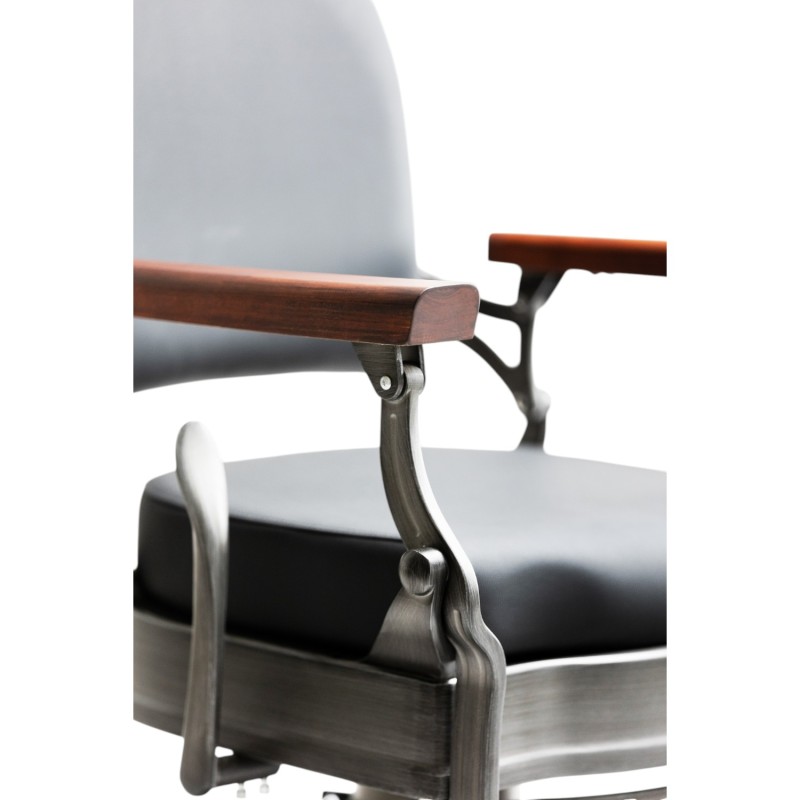 Flek Vintage Reclining Barber Chair with Lockable Hydraulic Pump - i-Medstetic -i-Medstetic -Barber chairs