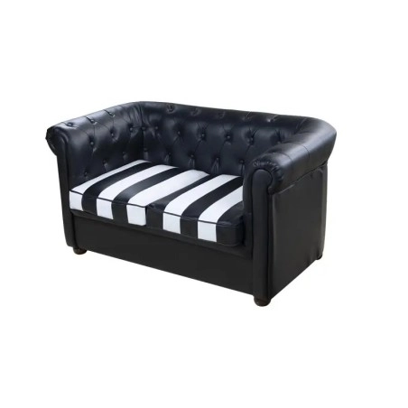 Sillón de espera Chester dos plazas negro -i-Medstetic -Sillones de espera