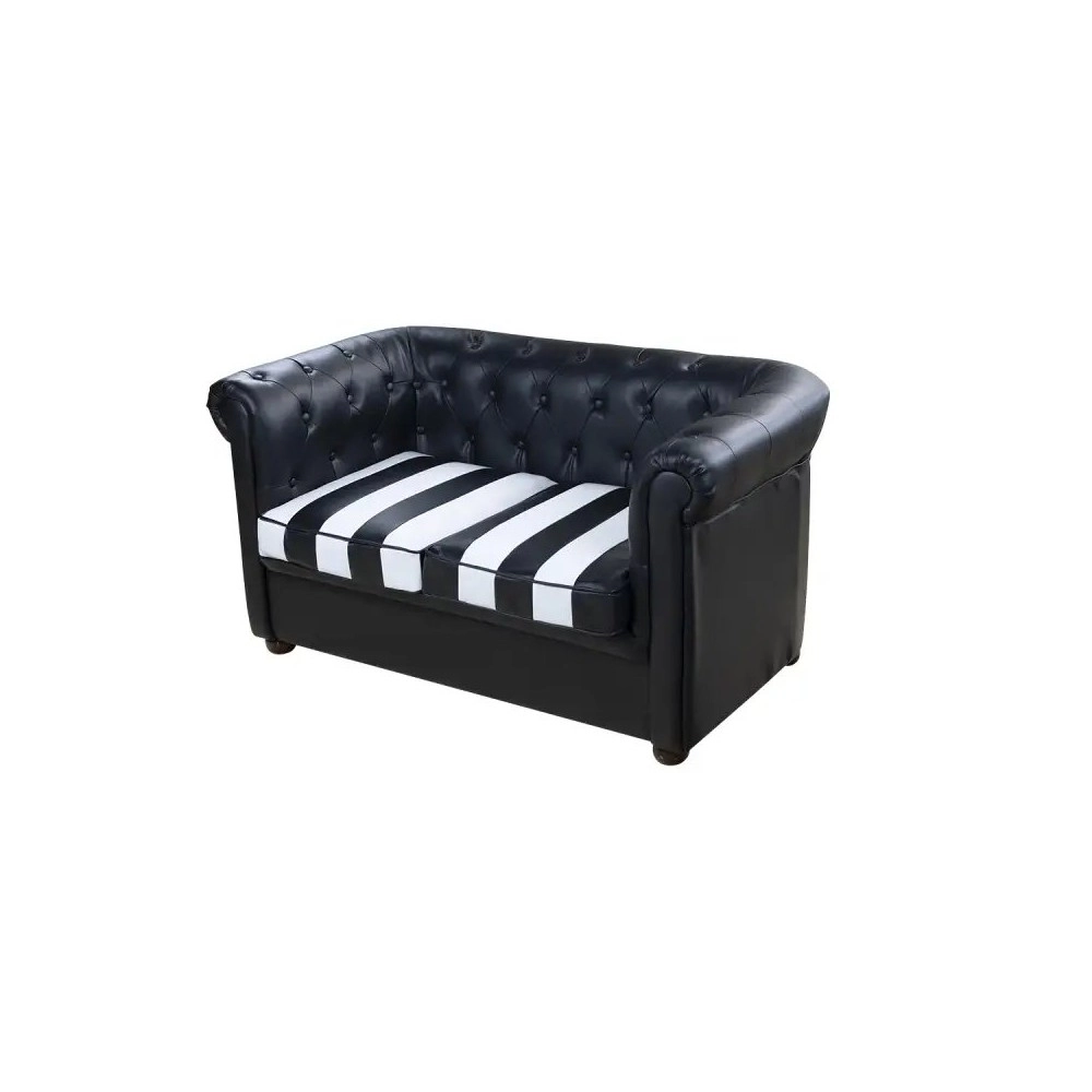 Sillón de espera Chester dos plazas negro -i-Medstetic -Sillones de espera