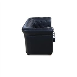 Chester Waiting Sofa Two-Seater Black -i-Medstetic -Waiting chairs