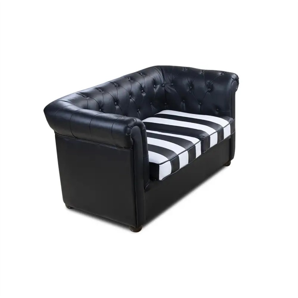 Sillón de espera Chester dos plazas negro -i-Medstetic -Sillones de espera