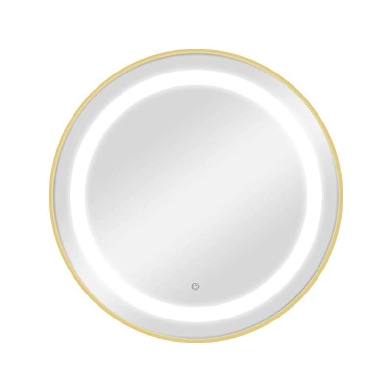 Specchio da toeletta LED BREE Gold -Weelko -Tavoli da parrucchiere