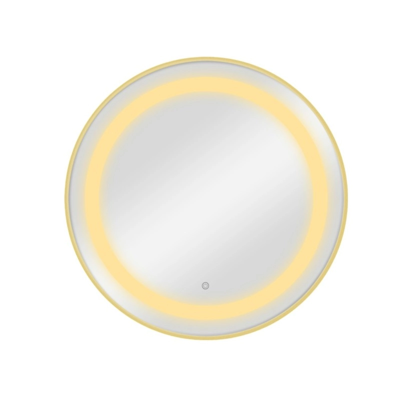 Specchio da toeletta LED BREE Gold -Weelko -Tavoli da parrucchiere