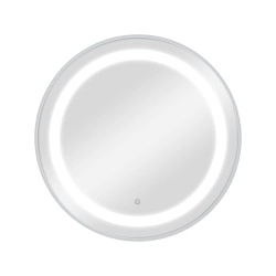 Miroir de coiffeuse LED BREE Silver -Weelko -Stations de coiffure