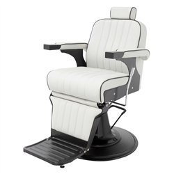 Poltrona da Barbiere Corinto bianco nero