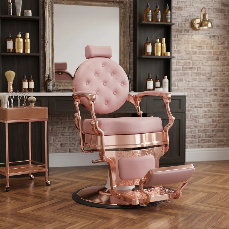 Fauteuil de barbier Buzz Rose vintage Weelko