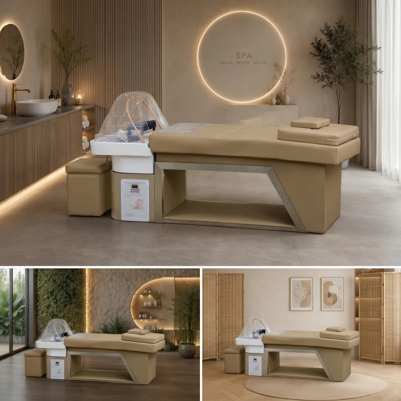 Lavatório SPA Aika com cascata regulável, sistema de vapor e LED — Weelko