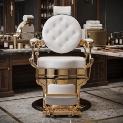Buzz White Gold Friseurstuhl – Vintage – Weelko