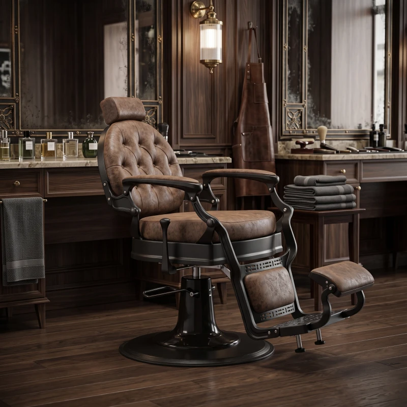 Buzz Black Barberstuhl Vintage Weelko