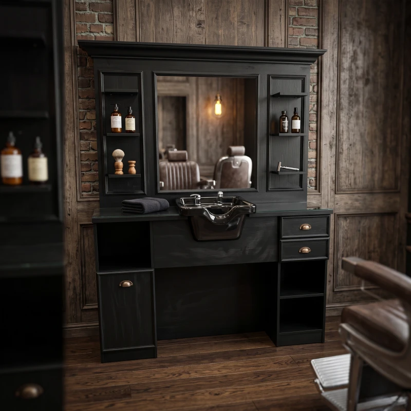 Vintage Industrial Friseurtisch Bansa - Weelko