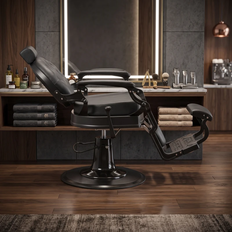 Weelko Vintage Buzz Black Barberstuhl