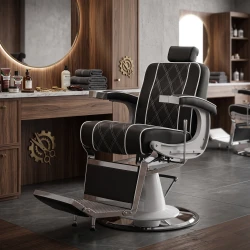 Barbersessel Dublin Schwarz Vintage - i-Medstetic