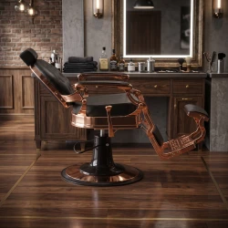 Chaise de Barbier Buzz Rose Noire Vintage - Weelko