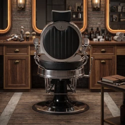 Caesar +Black Vintage Modern Barber Chair by Weelko