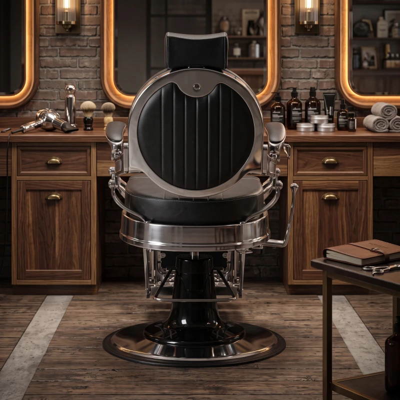 Barberstuhl Caesar +Black – Vintage – Weelko