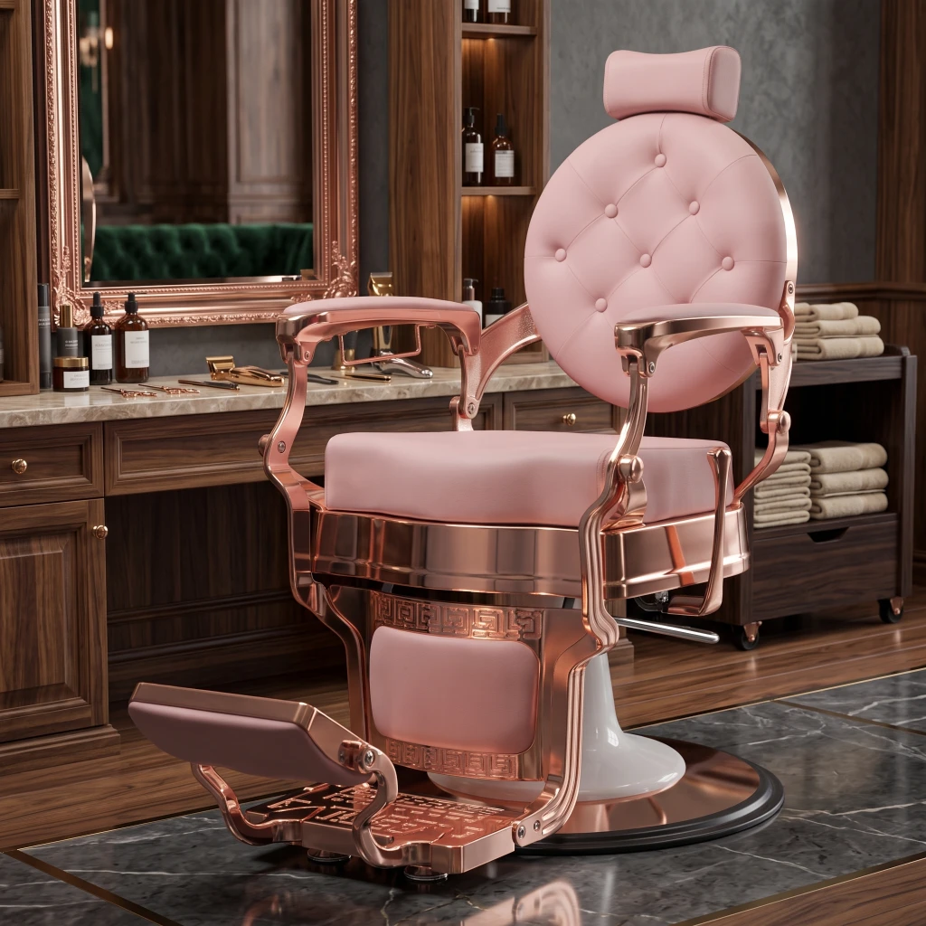Sillón de Barbero Buzz Rose Vintage de Weelko