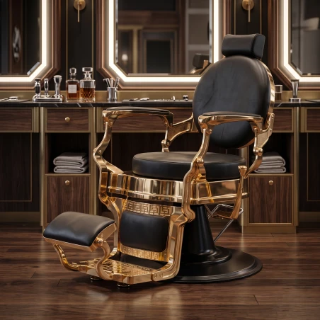 Chaise de Barbier Shor Gold Vintage - Weelko