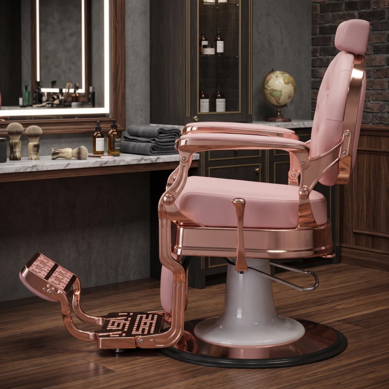 Fauteuil de barbier Buzz Rose vintage Weelko