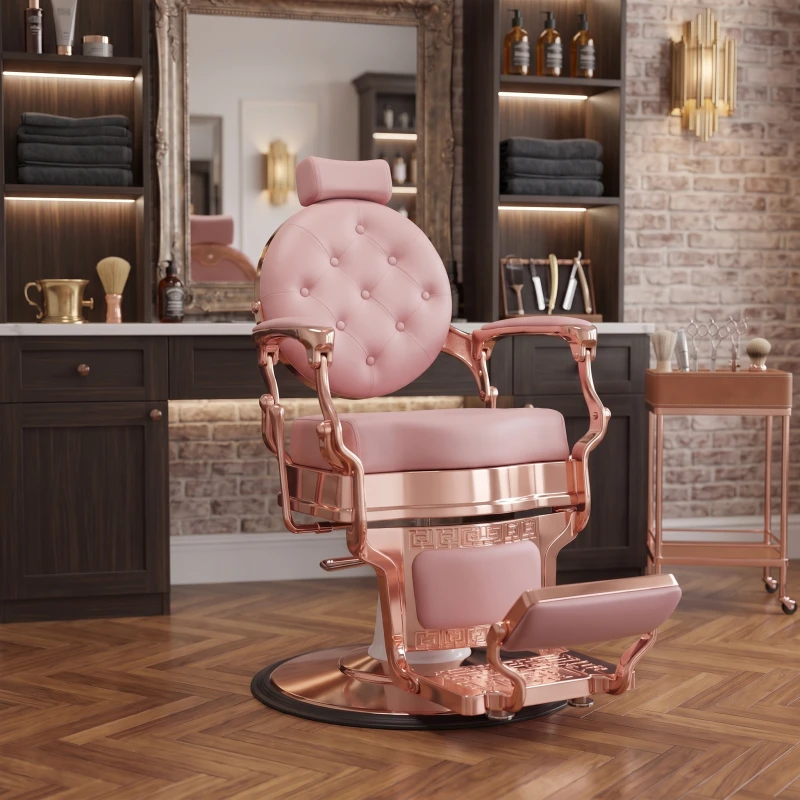 Fauteuil de barbier Buzz Rose vintage Weelko