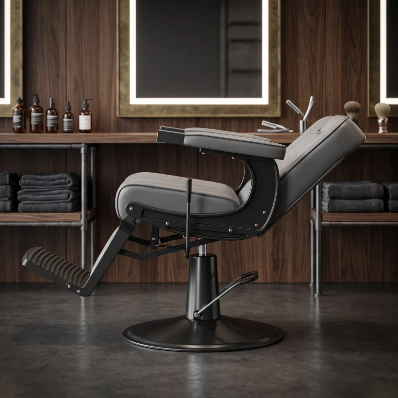 Poltrona da Barbiere Mamba Grey Vintage - Fersan